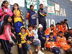 Algunos de los niños que participan en los programas de Coprodeli.