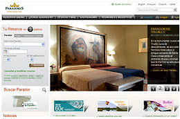 Nueva web de Paradores.