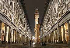 La Galer�a de los Uffizi.