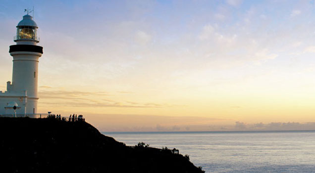 El faro de Byron Bay es uno de los elementos más emblemáticos del paisaje..